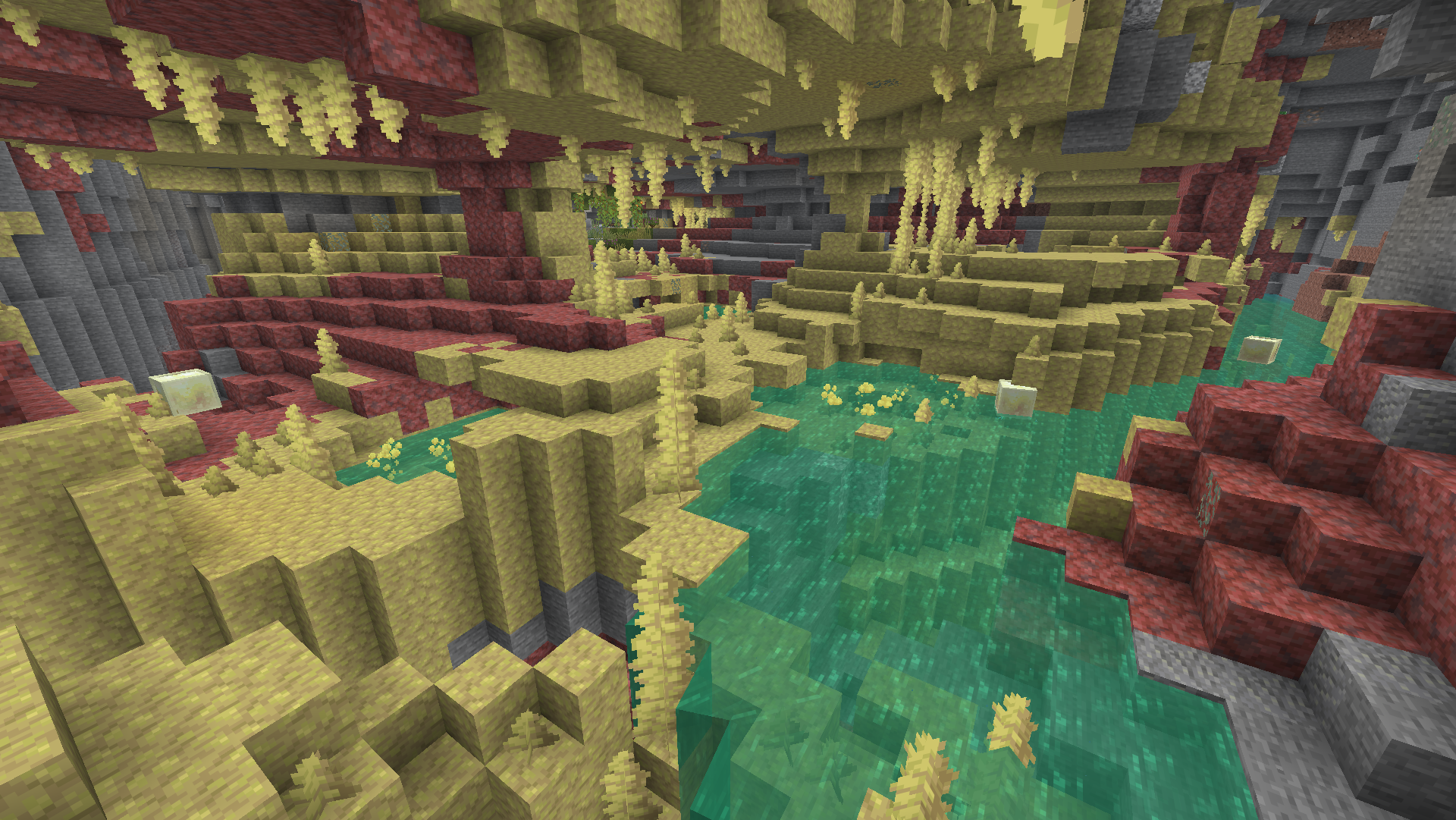 Sulfur Caves Biome in Minecraft